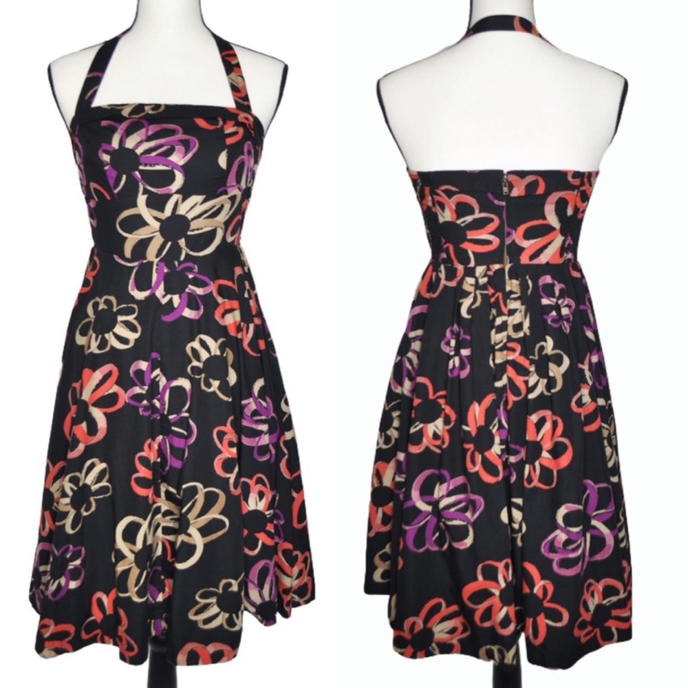 Anthropologie Girls From Savoy Floral Halter Dress
